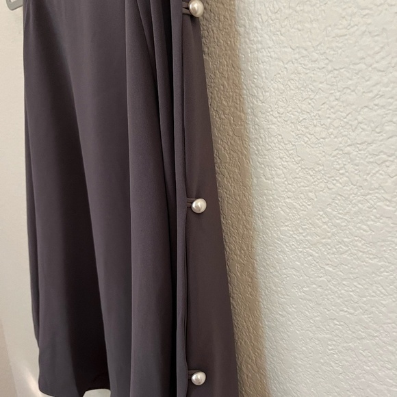 AMANDA UPRICHARD | Genesee Cold Shoulder Pearl Sleeve Blouse in Gray | Size P/XS - Picture 7 of 9